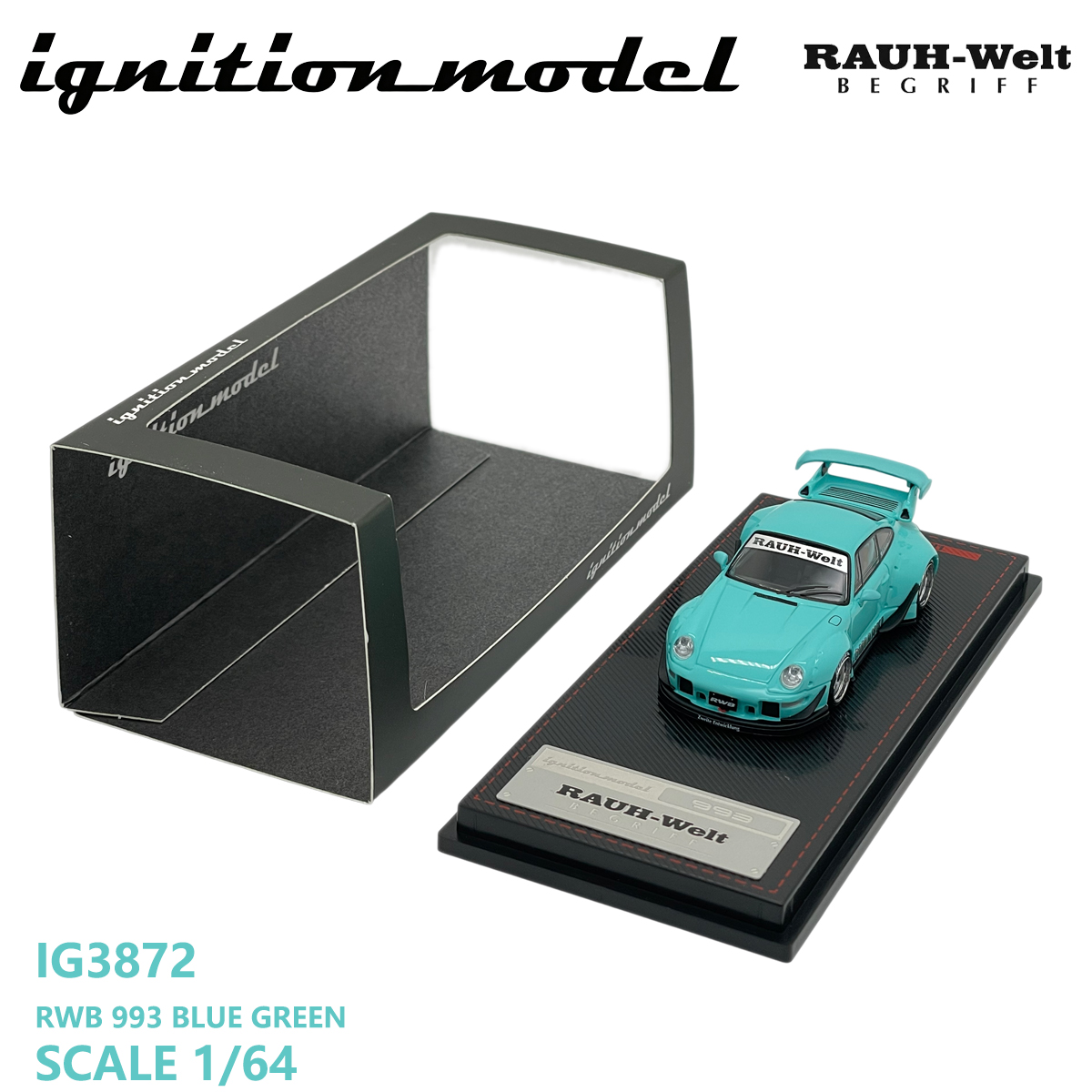 Die Cast Car 1 64 - نموذج سيارة بورش 911 RWB 993