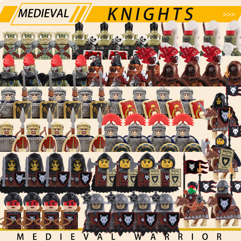 Lego Minifigure Holder - سلسلة فرسان عسكرية في العصور الوسطى