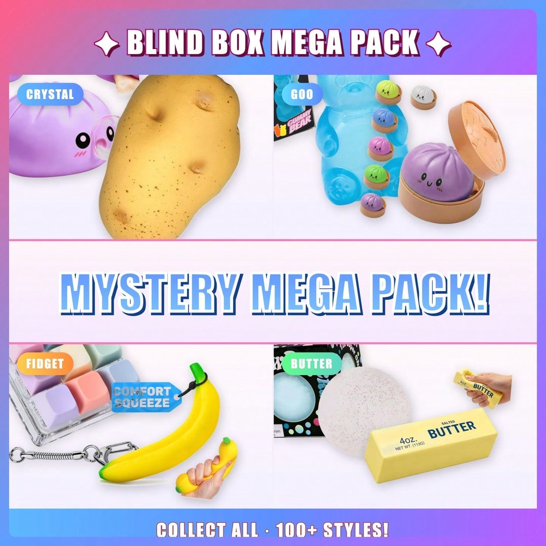 صندوق مفاجآت ناعم ولطيف - 3 سح - مراجعة Mystery Box Blind Bag وسعره