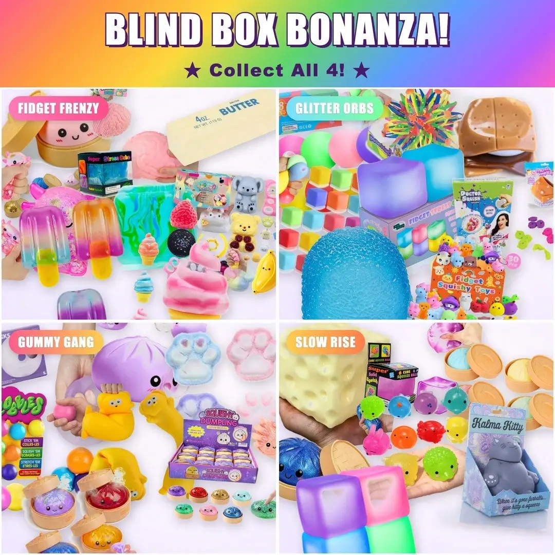 100 نموذج من ألعاب سكويشي سكوي - مراجعة Mystery Box Blind Bag وسعره