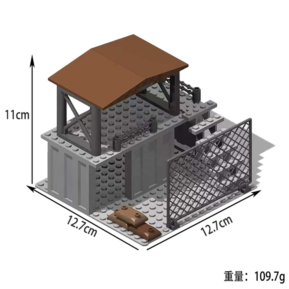 نموذج قاعدة عسكرية وبرج مراقبة - مراجعة Lego Minifigure Holder وسعره