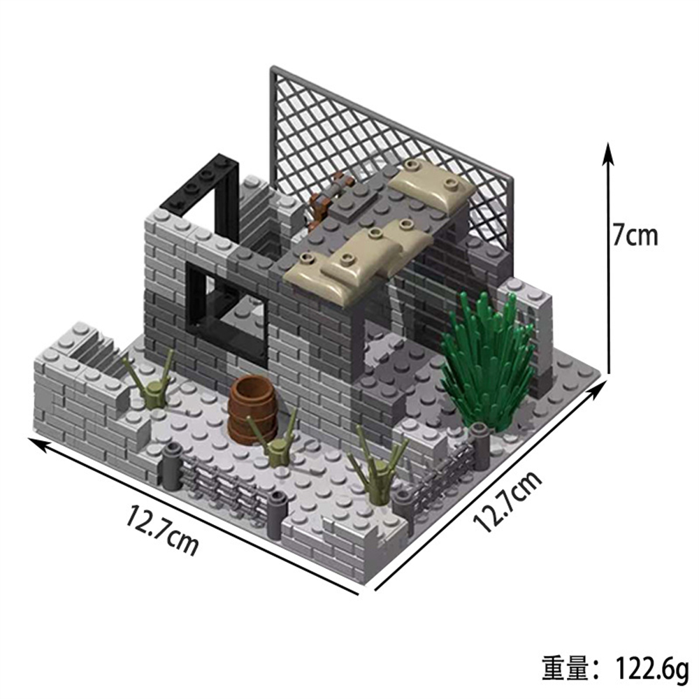 نموذج قاعدة عسكرية وبرج مراقبة - مراجعة Lego Minifigure Holder وسعره