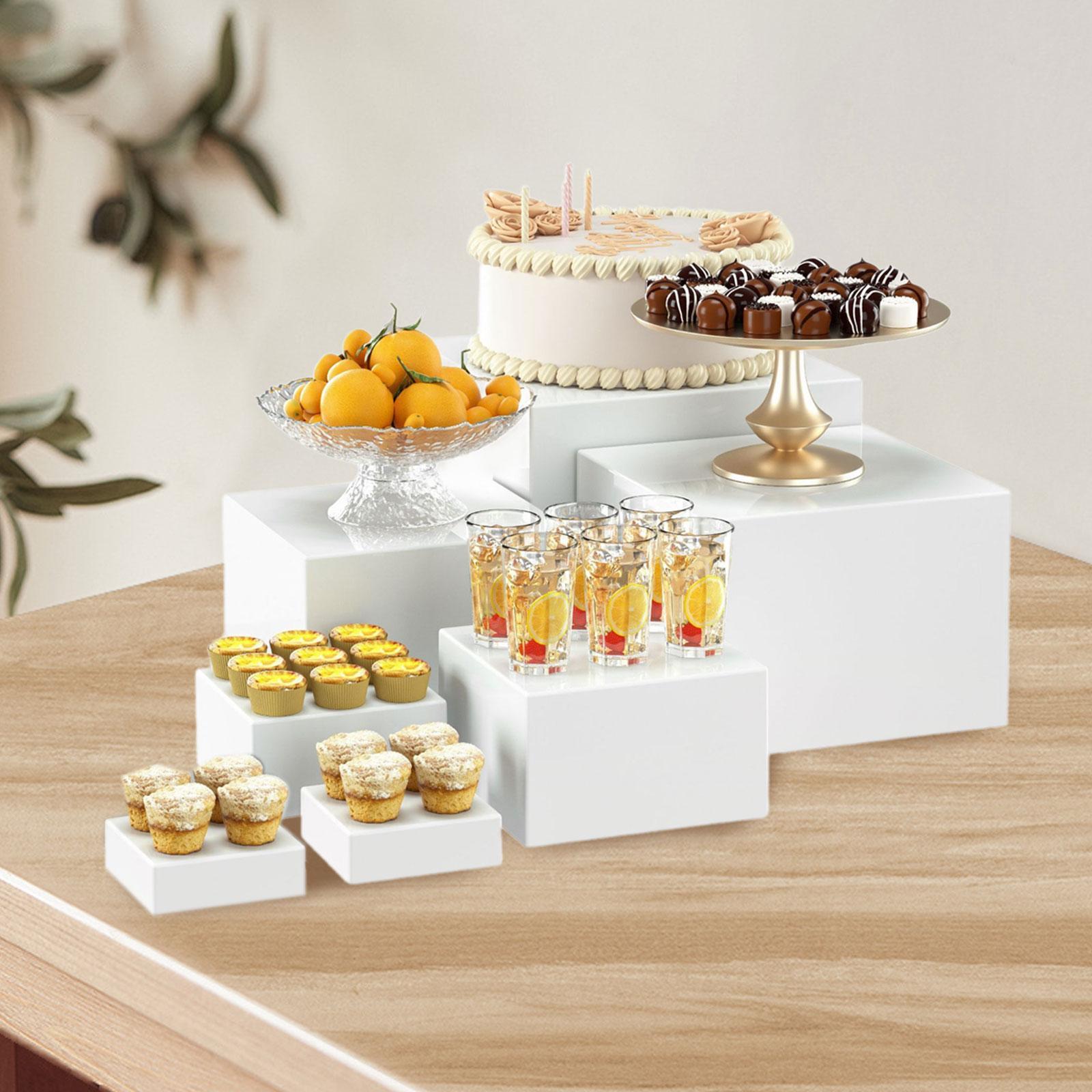 مجموعة عرض الحلويات TQH المكون - مراجعة Display Risers Set وسعره
