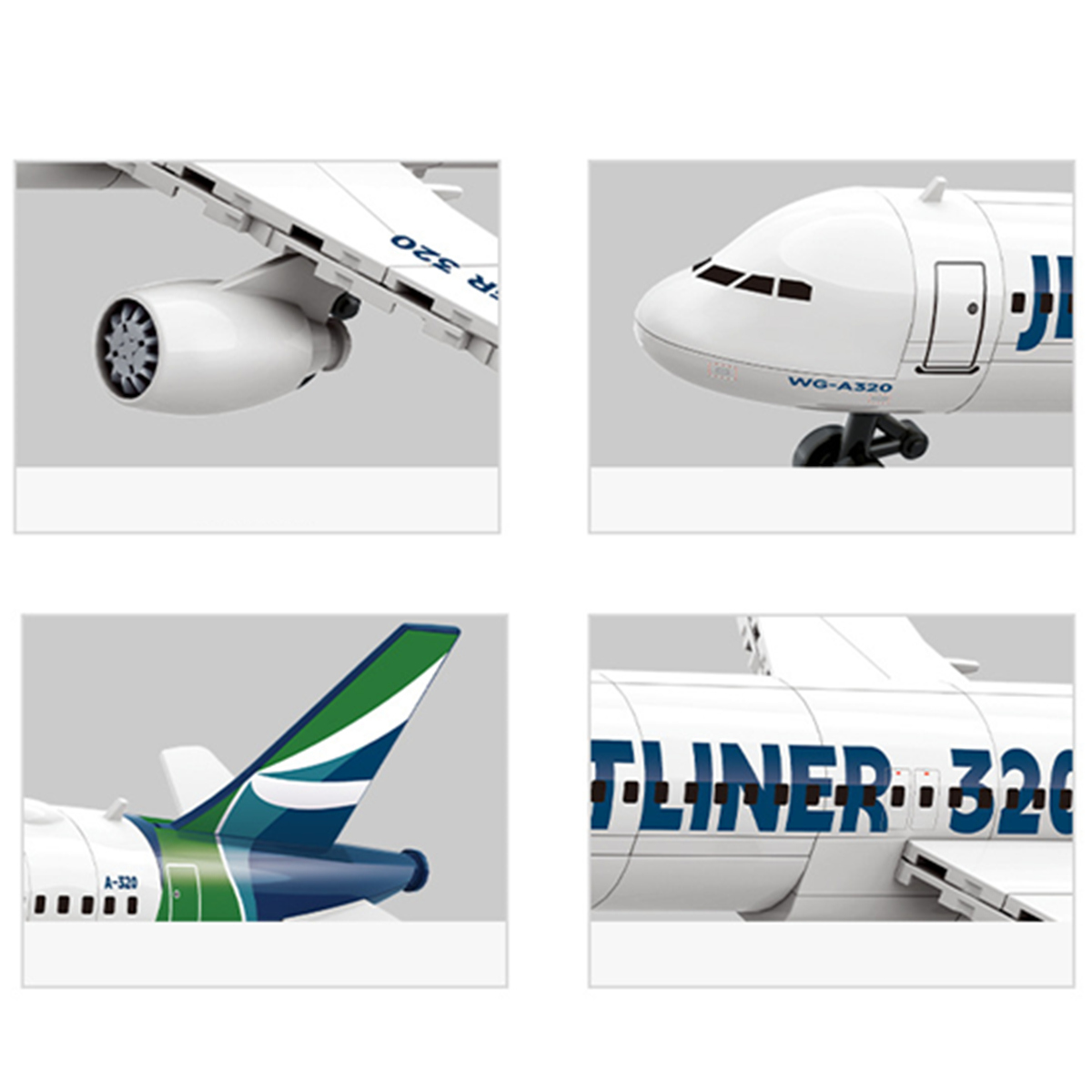 نموذج طائرة A320 للطيران، مجمو - مراجعة Model Airplane Plastic وسعره