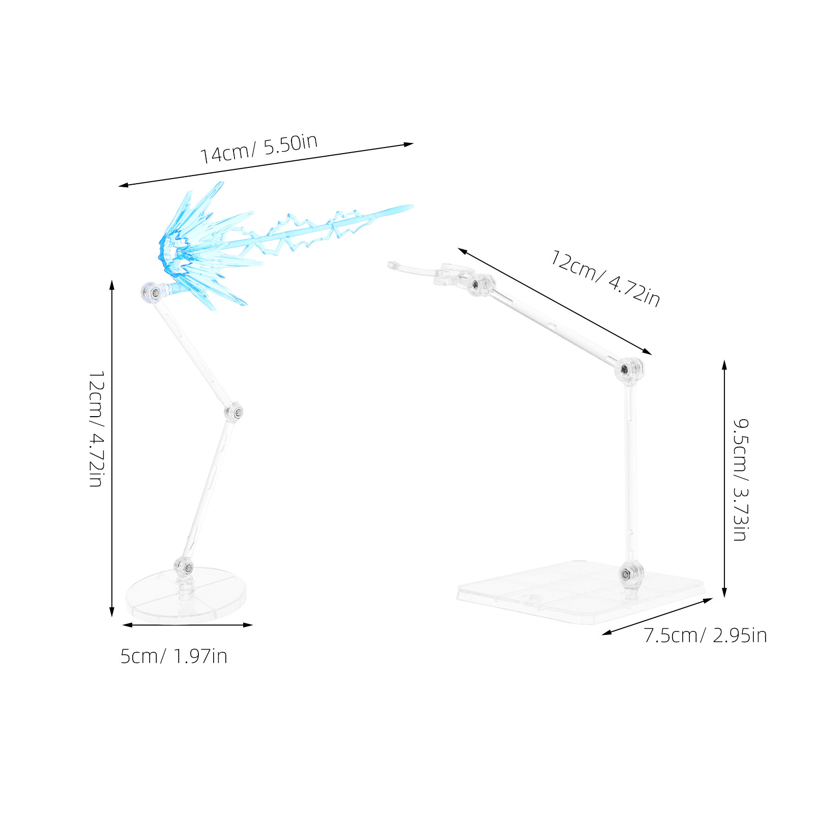 طقم قاعدة عرض شفافة قابلة للتع - مراجعة Action Figure Stand وسعره