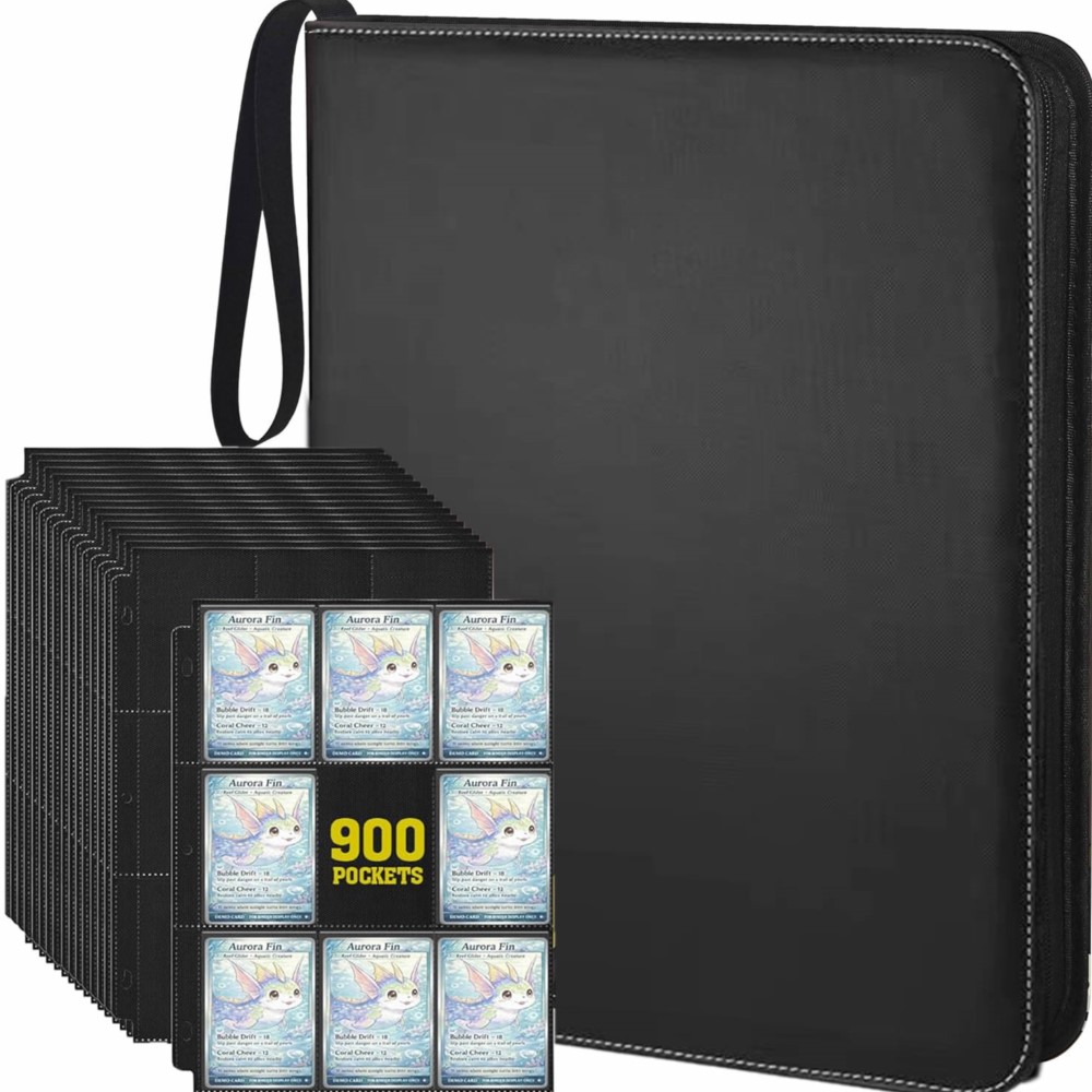 ألبوم بطاقات بسعة 900 جيب مع 5 - مراجعة Trading Card Binder وسعره