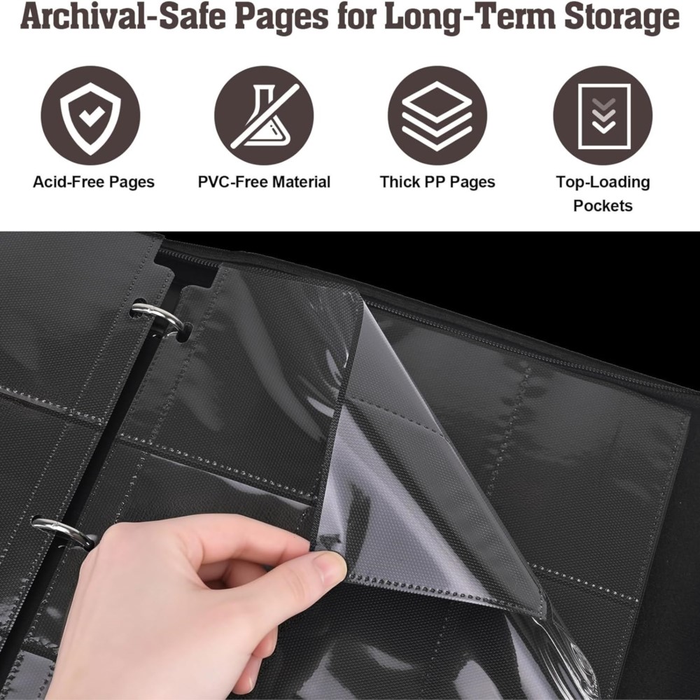 ألبوم بطاقات بسعة 900 جيب مع 5 - مراجعة Trading Card Binder وسعره