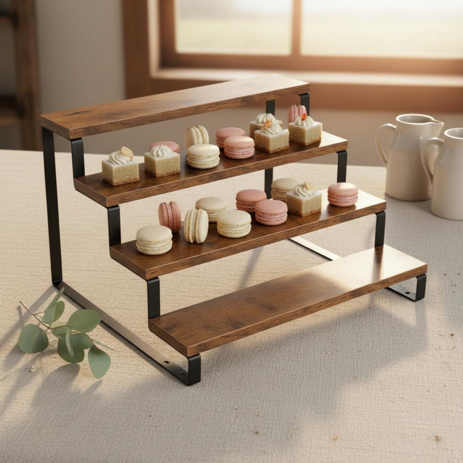 حامل عرض خشبي متعدد الطبقات من - مراجعة Display Risers Set وسعره